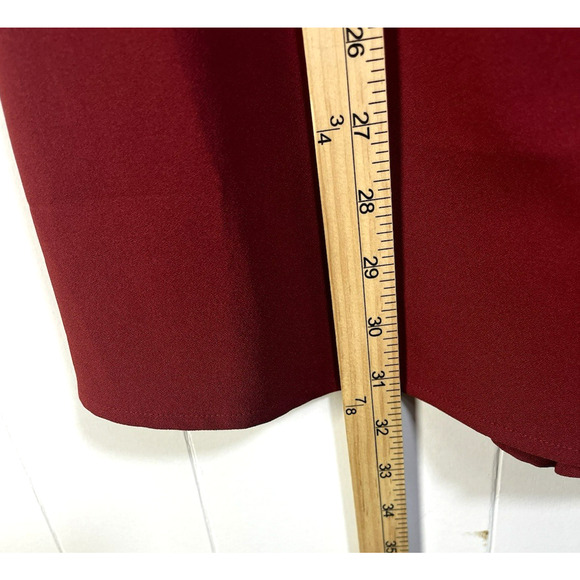 Forever 21 Short Romper Jumpsuit Size Small Front Zipper Skort Rust Red New - Picture 5 of 11